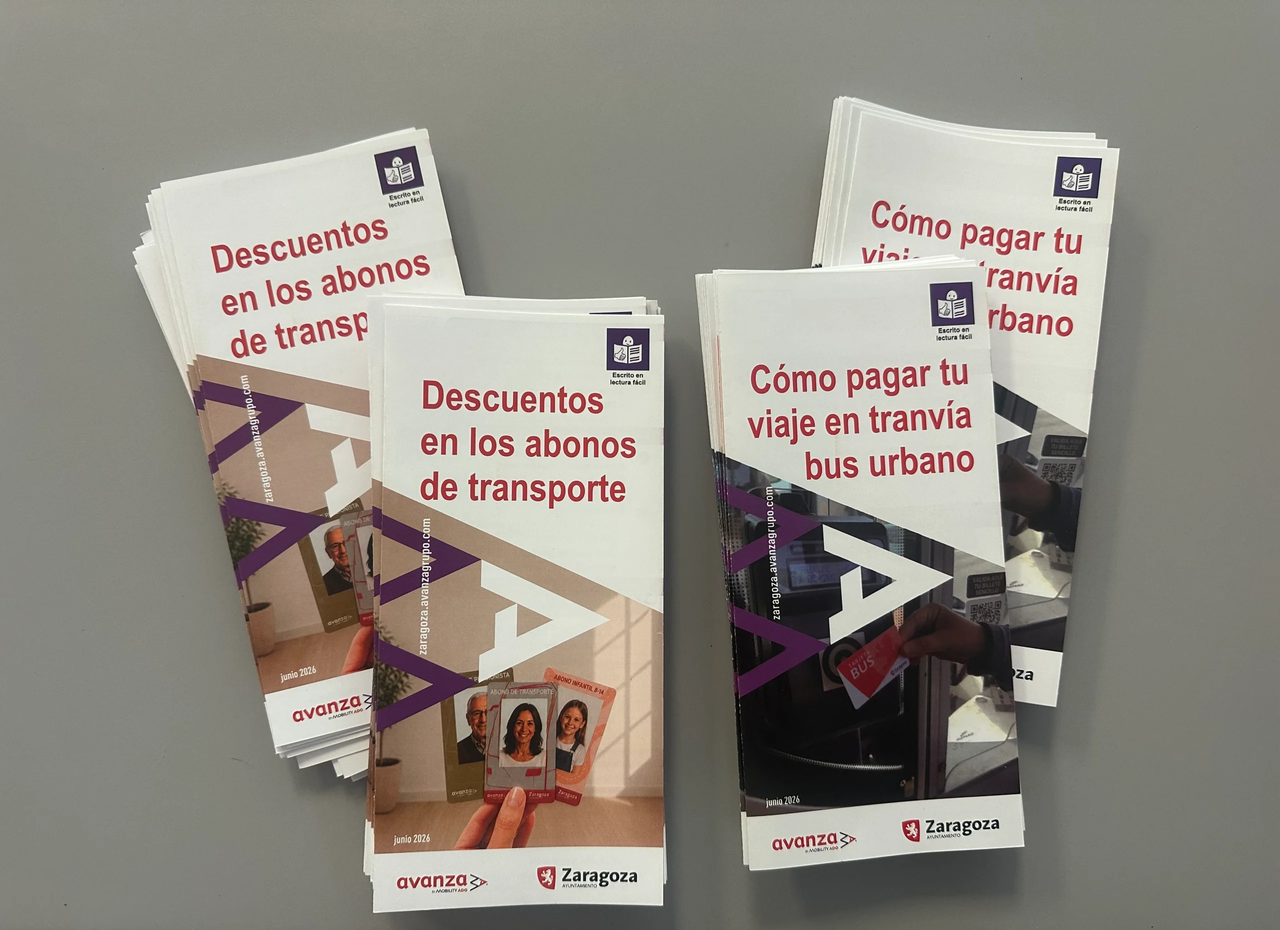 Folletos en lectura fácil de Avanza
